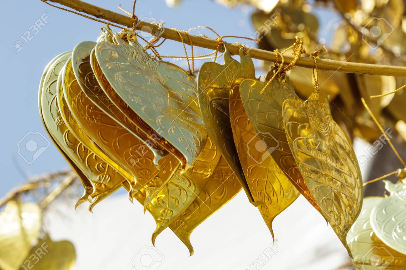Immagini Stock Piu Bella Foglia D Oro Della Thailandia Image