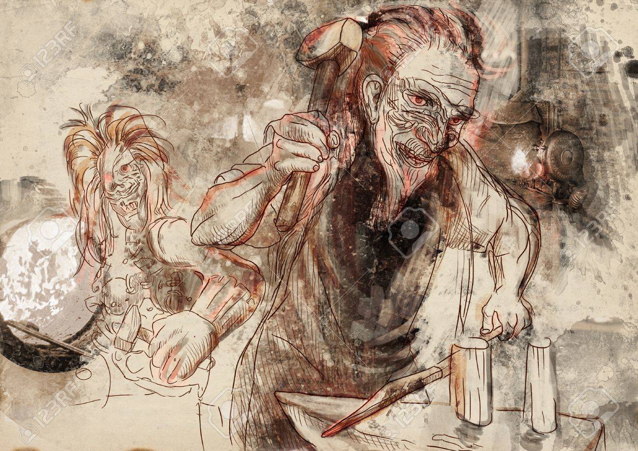 ギリシャ神話と伝説 ヘーパイストス の写真素材 画像素材 Image