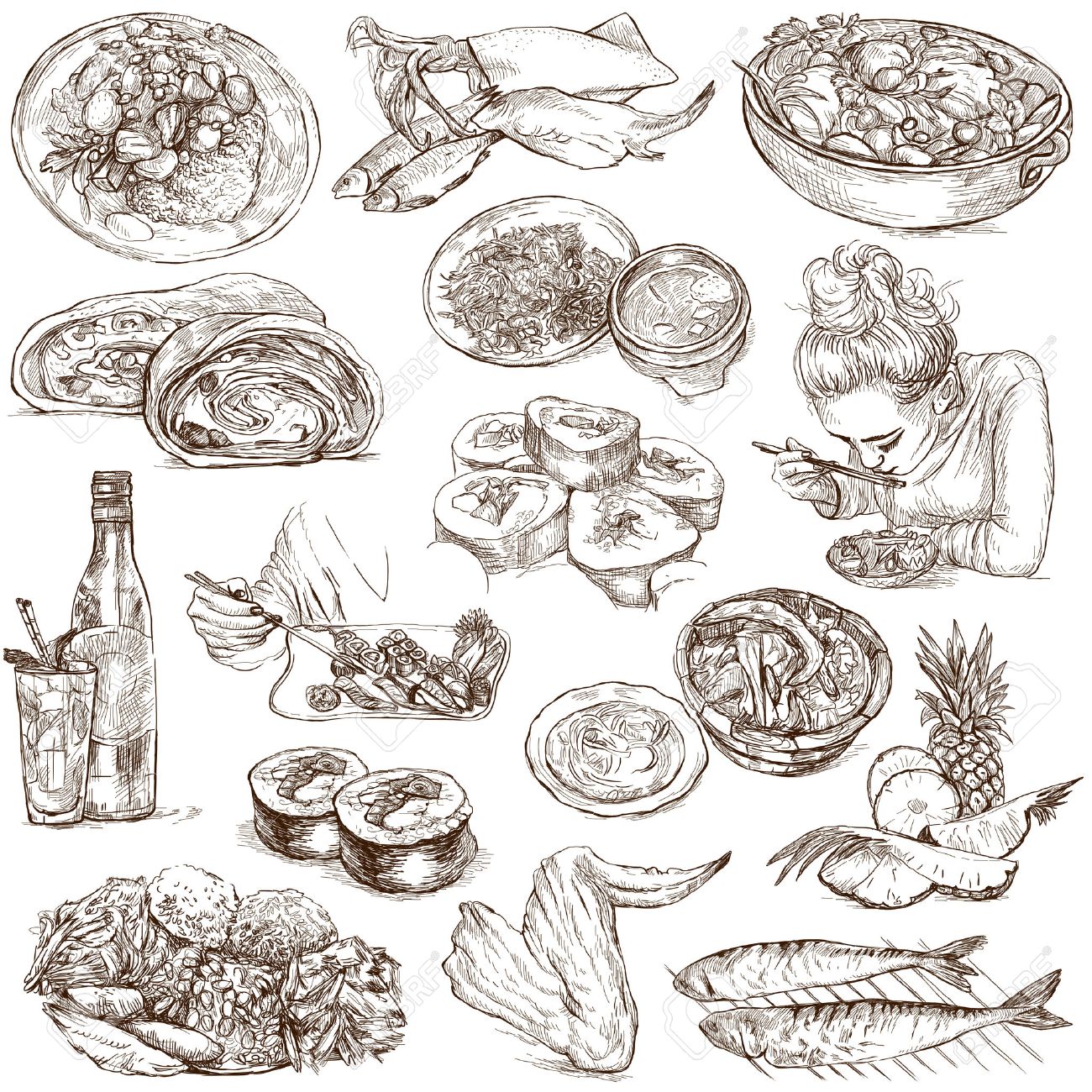 食べ物や飲み物 世界中を設けない 5 白の手描きイラスト集 の写真素材 画像素材 Image 食べ物や飲み物 世界中を設けない 5 白の手描きイラスト集 の写真素材 画像素材 Image