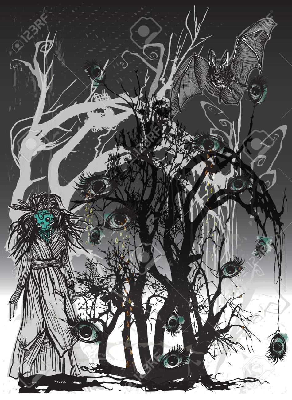 ハンドには ハロウィーンのベクトル 魔法および神秘的な図が描画されます ハロウィーン ブッシュ フォレスト 泣く目ツリーとホラー人形 怖い人形 アート プロジェクト 背景をぼかした写真 のイラスト素材 ベクタ Image ハンドには ハロウィーンのベクトル 魔法および神秘的な図が描画されます ハロウィーン ブッシュ フォレスト 泣く目ツリーとホラー人形 怖い人形 アート プロジェクト 背景をぼかした写真 のイラスト素材 ベクタ Image