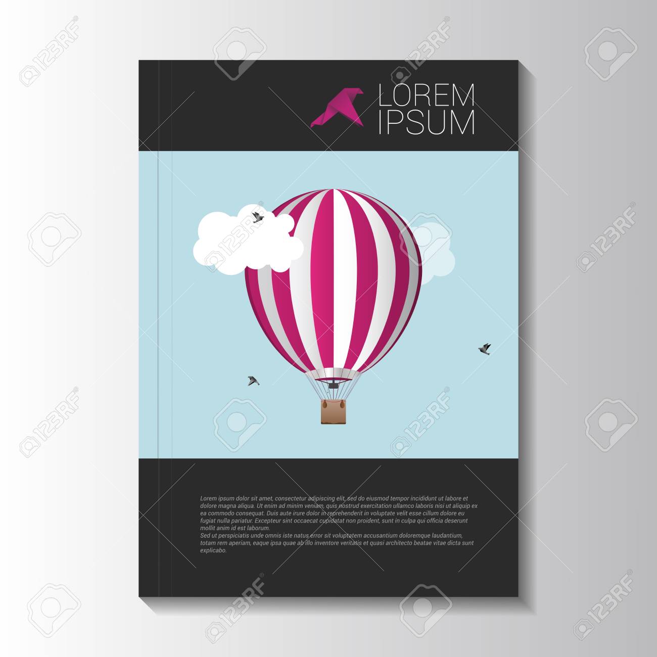 travel brochure template vector illustration royalty free cliparts