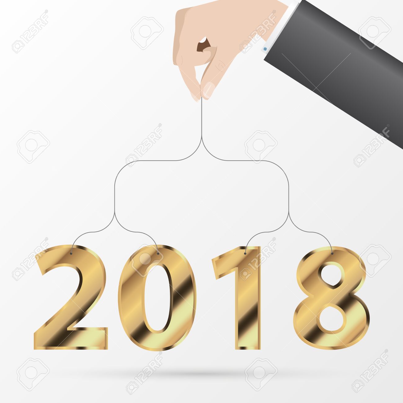 happy new year business cards