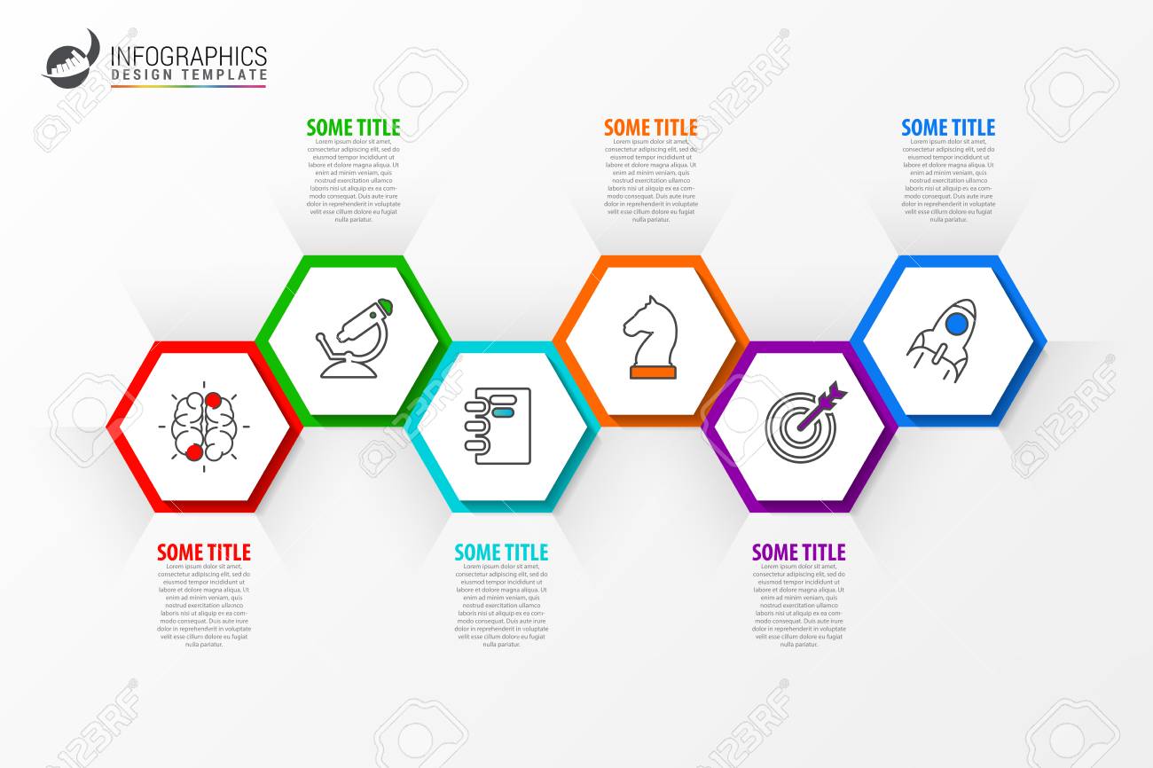infographic design template timeline concept with 6 steps can be
