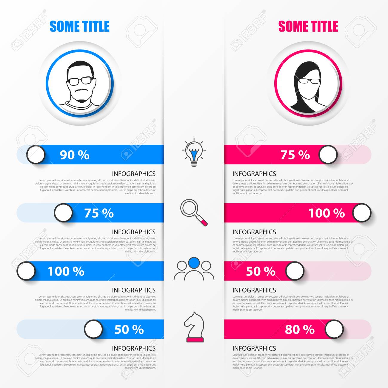 Organization Chart Infographic Design Template Vector Illustration