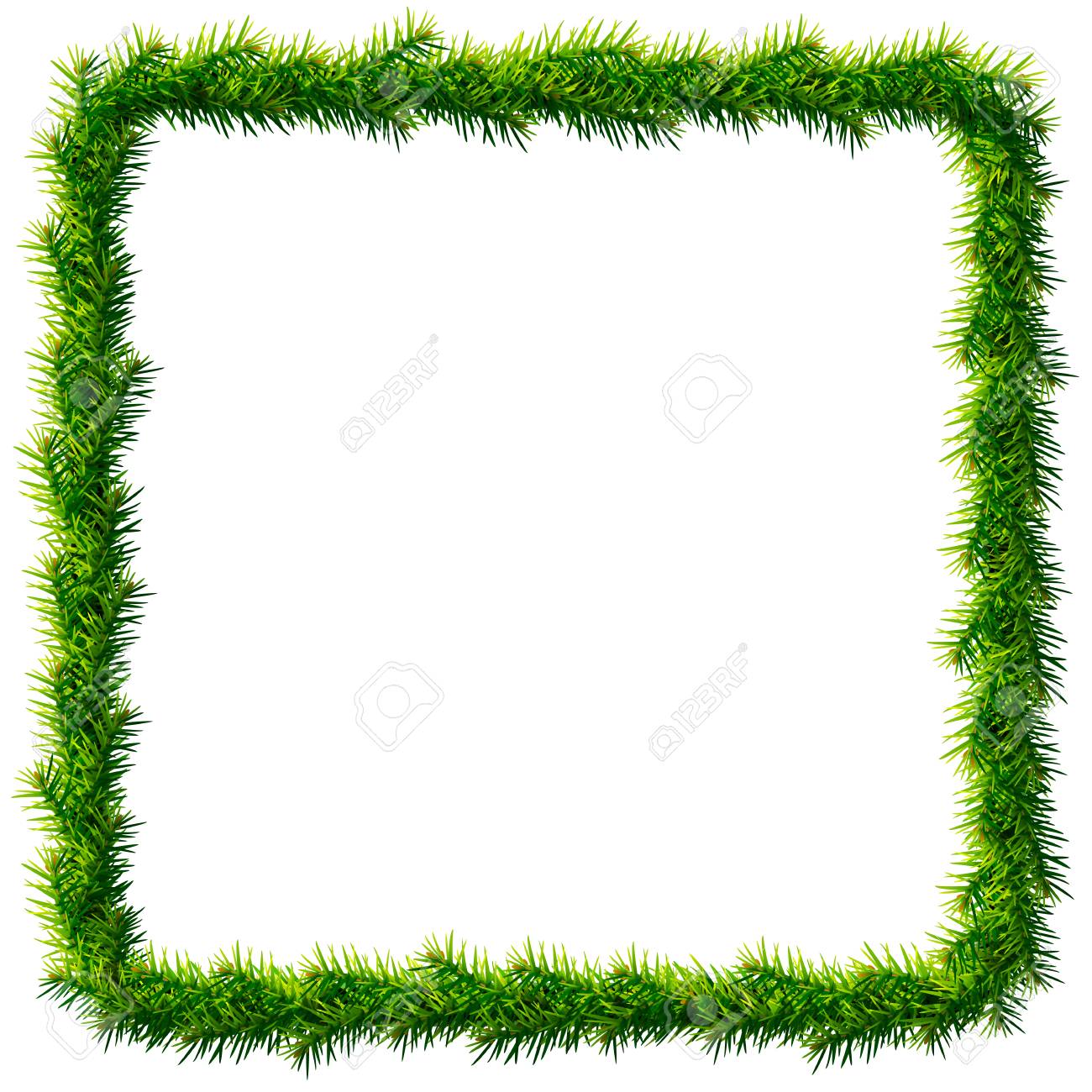 thin christmas square wreath
