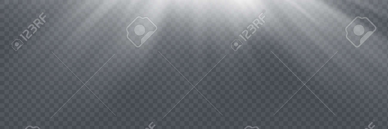 Vector spotlight. Light effect. Horizontal stellar rays and - 169116551 Vector spotlight. Light effect. Horizontal stellar rays and - 169116551
