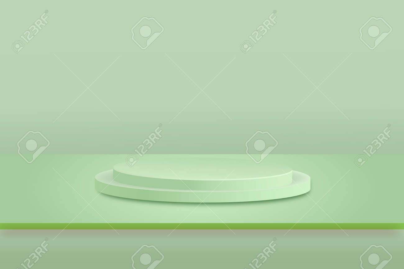 Stage background vector 3d green rendering with podium and minimal green scene, minimal abstract background 3d rendering geometric shape green pastel color. - 169711918 Stage background vector 3d green rendering with podium and minimal green scene, minimal abstract background 3d rendering geometric shape green pastel color. - 169711918