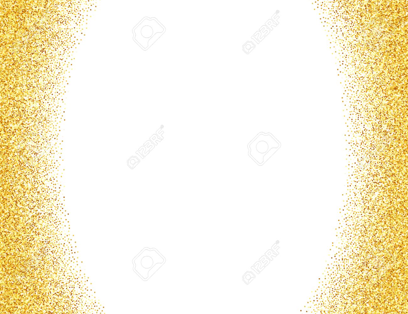 vector gold glitter abstract background golden sparkles on white