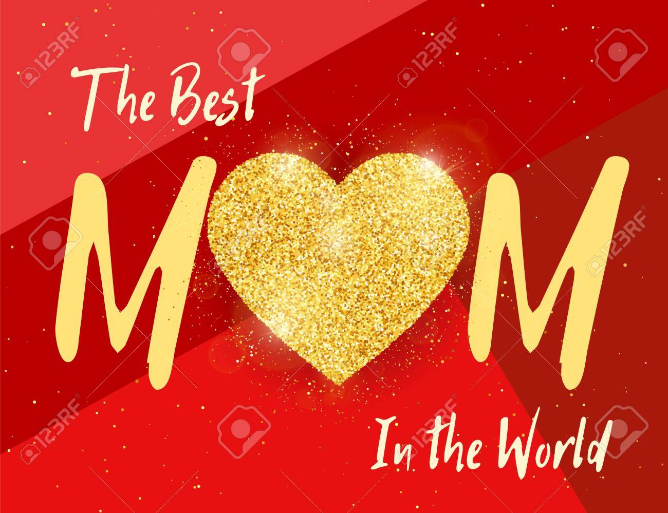 Best Mom In The World Happy Mothers Day Greeting Card With Stock Photo Picture And Royalty Free Image Image