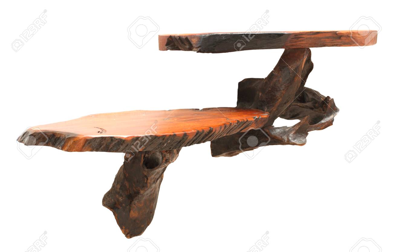 Diseno De Estantes De La Pared De Madera Natural Aislado Fondo