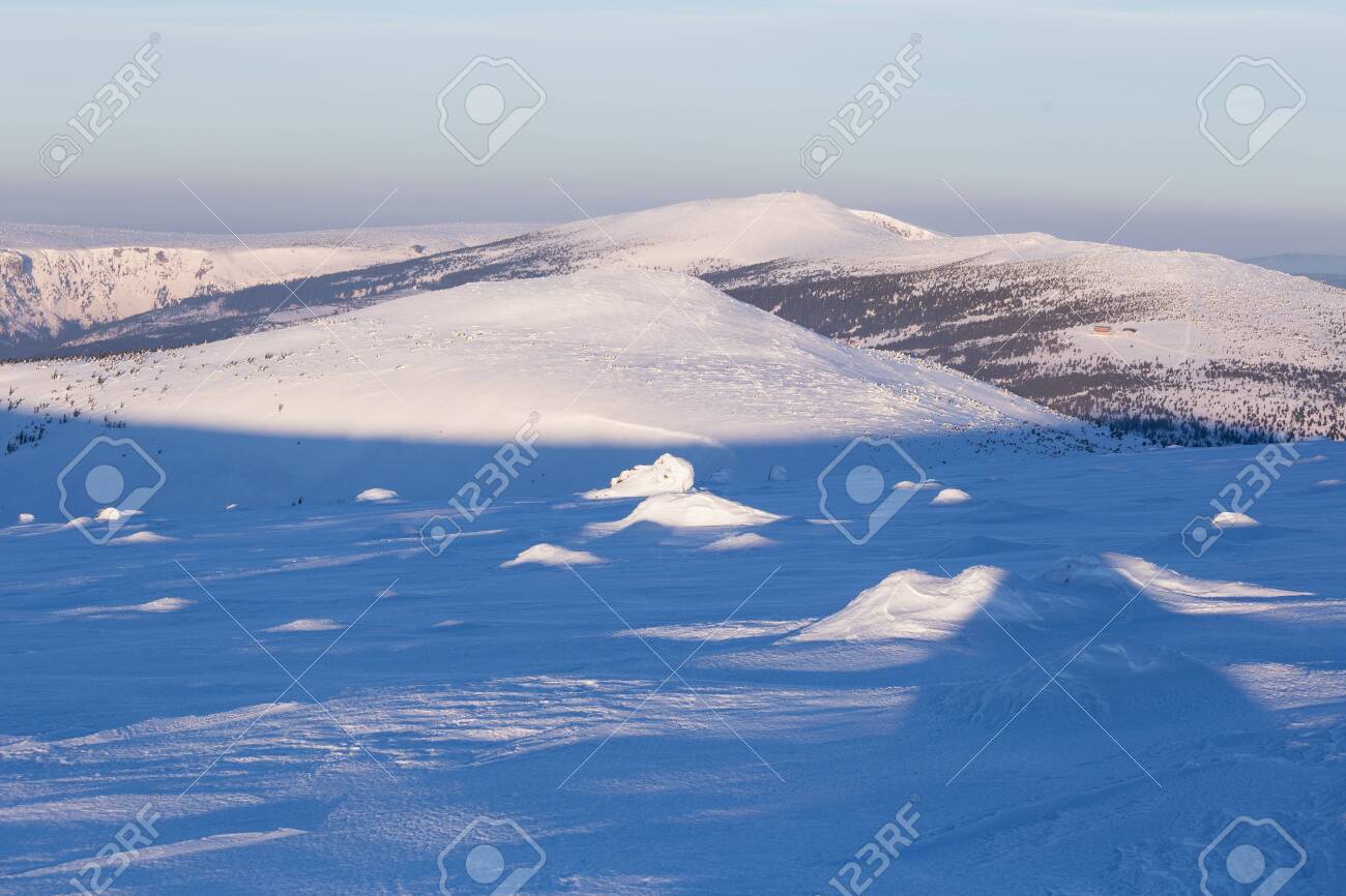 Landscape of the Giant mountains (Krkonose) in winter - 133182175 Landscape of the Giant mountains (Krkonose) in winter - 133182175