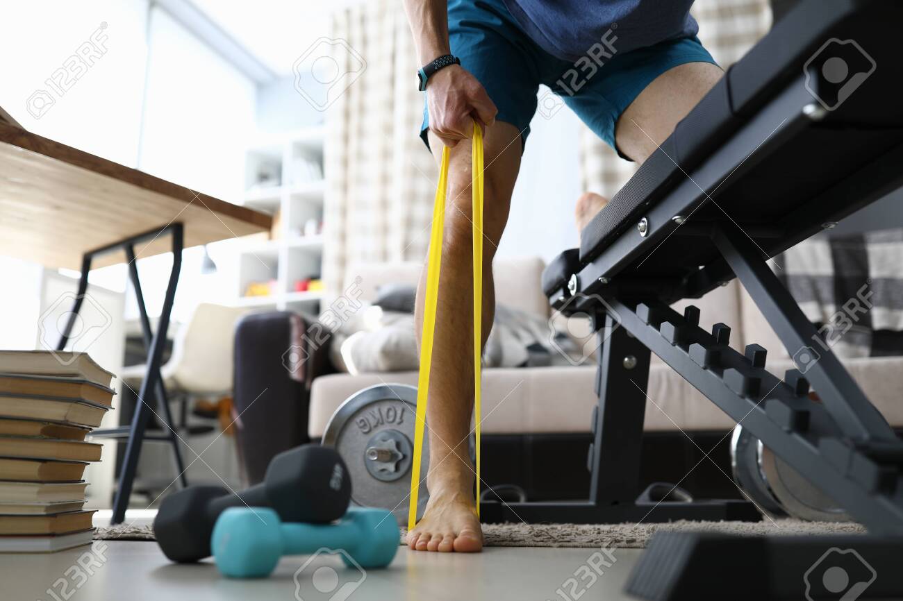 yellow workout machine