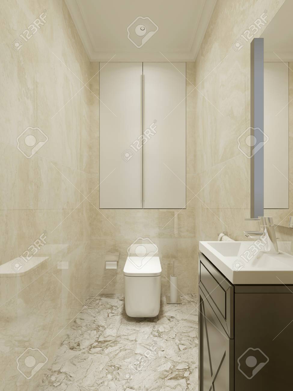 Cuarto De Baño De Diseño Clásico. 3d Fotos, Retratos, Imágenes Y ... Cuarto De Baño De Diseño Clásico. 3d Fotos, Retratos, Imágenes Y ...