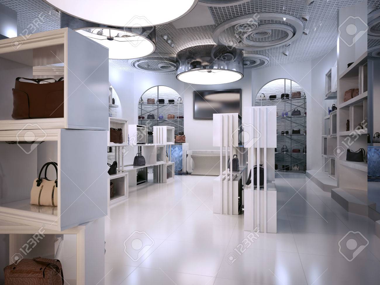 Luxury Store Interior Design Art Deco Style With Hints Of - Luxury Store Interior Design Art Deco Style With Hints Of Contemporaryinterior White Store With luxury store interior design art deco style with hints of - luxury store interior design art deco style with hints of contemporaryinterior white store with