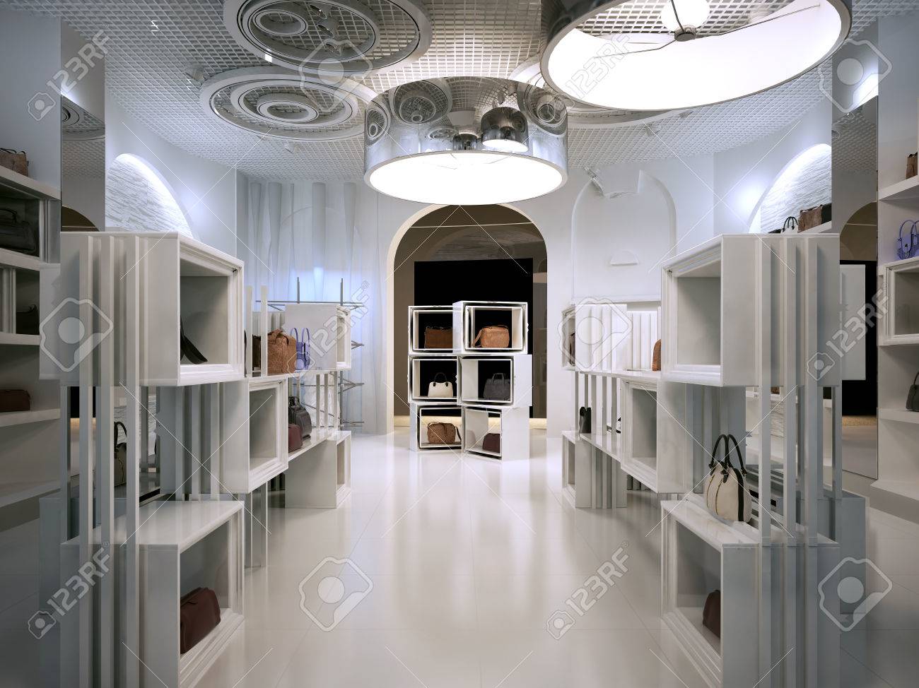 Luxury Store Interior Design Art Deco Style With Hints Of
