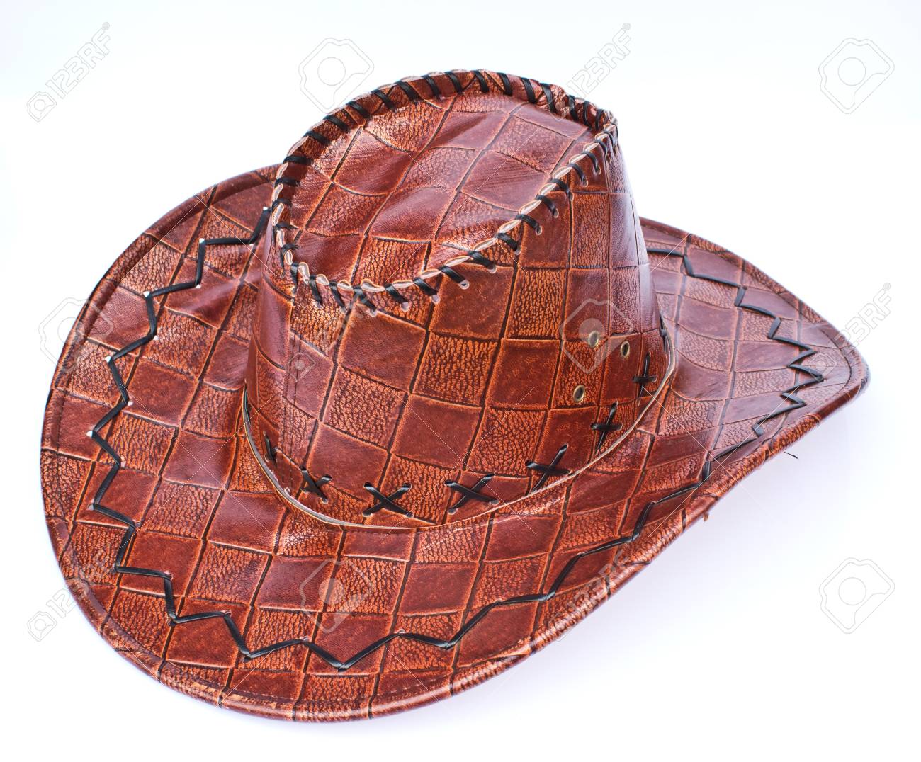all leather hat