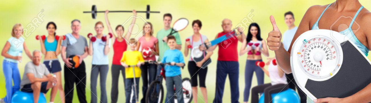 Young woman with scales. Healthy diet and weight loss banner. - 52424069 Young woman with scales. Healthy diet and weight loss banner. - 52424069