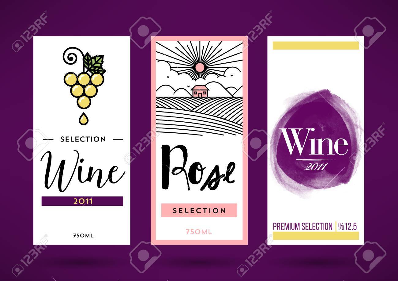 wine packaging template