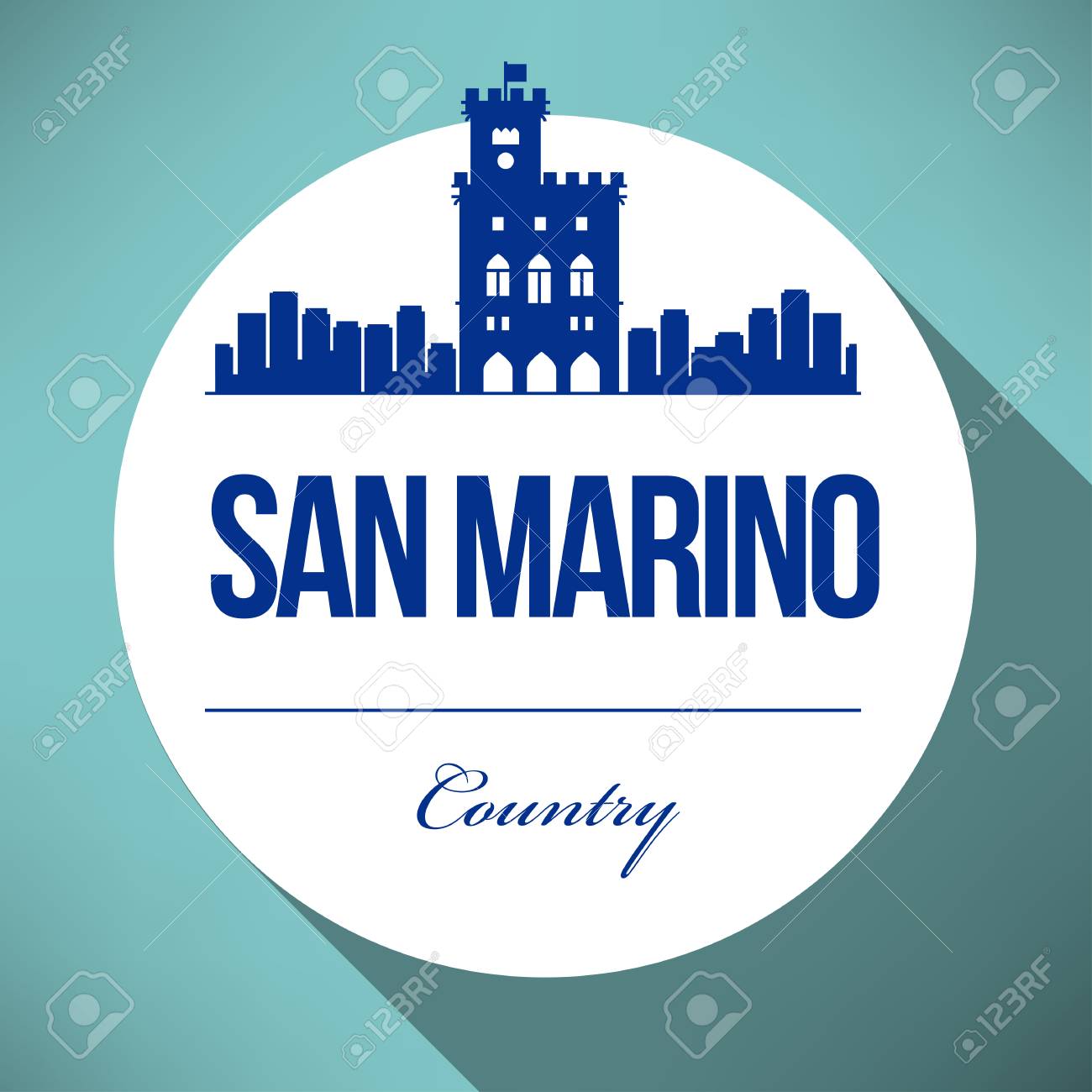 Vector Graphic Design Of San Marino City Skyline Royalty Free ... Vector Graphic Design Of San Marino City Skyline Royalty Free ...