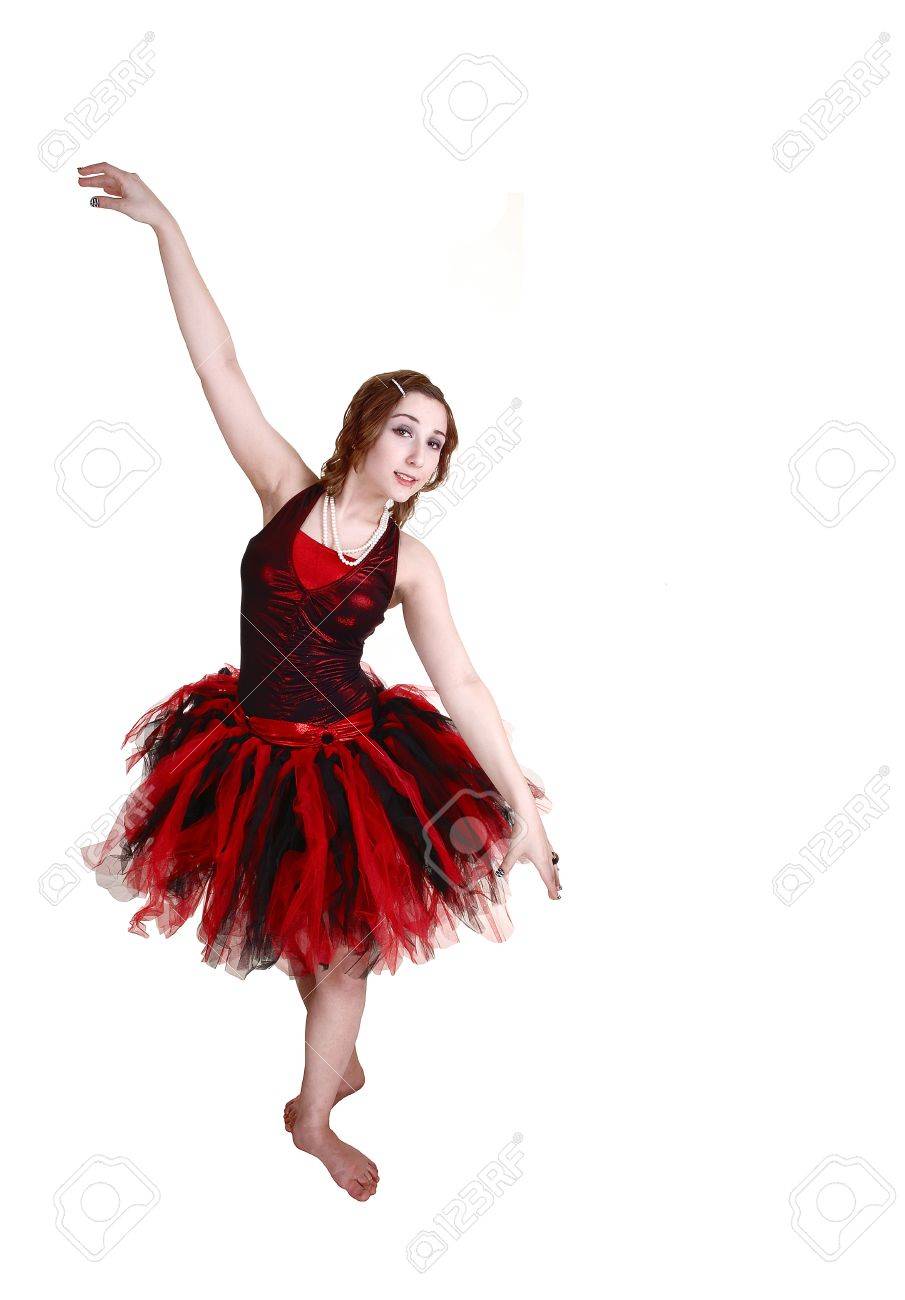 red ballet outfit