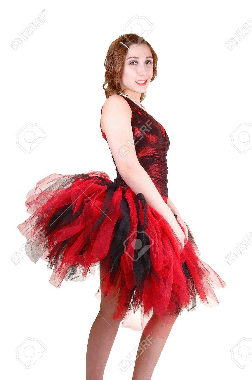 red ballet outfit