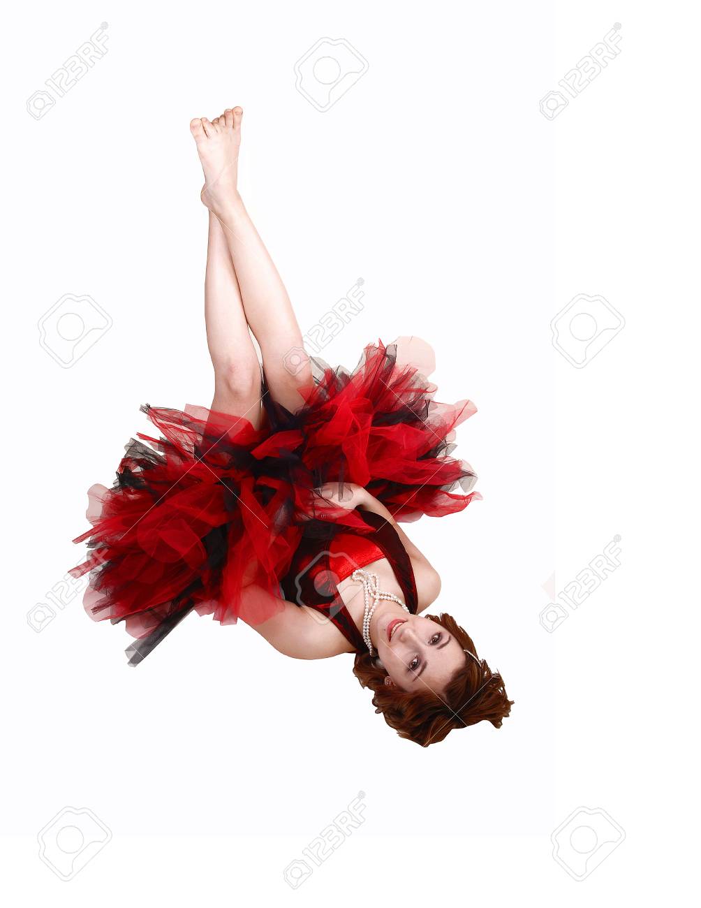 red ballet outfit