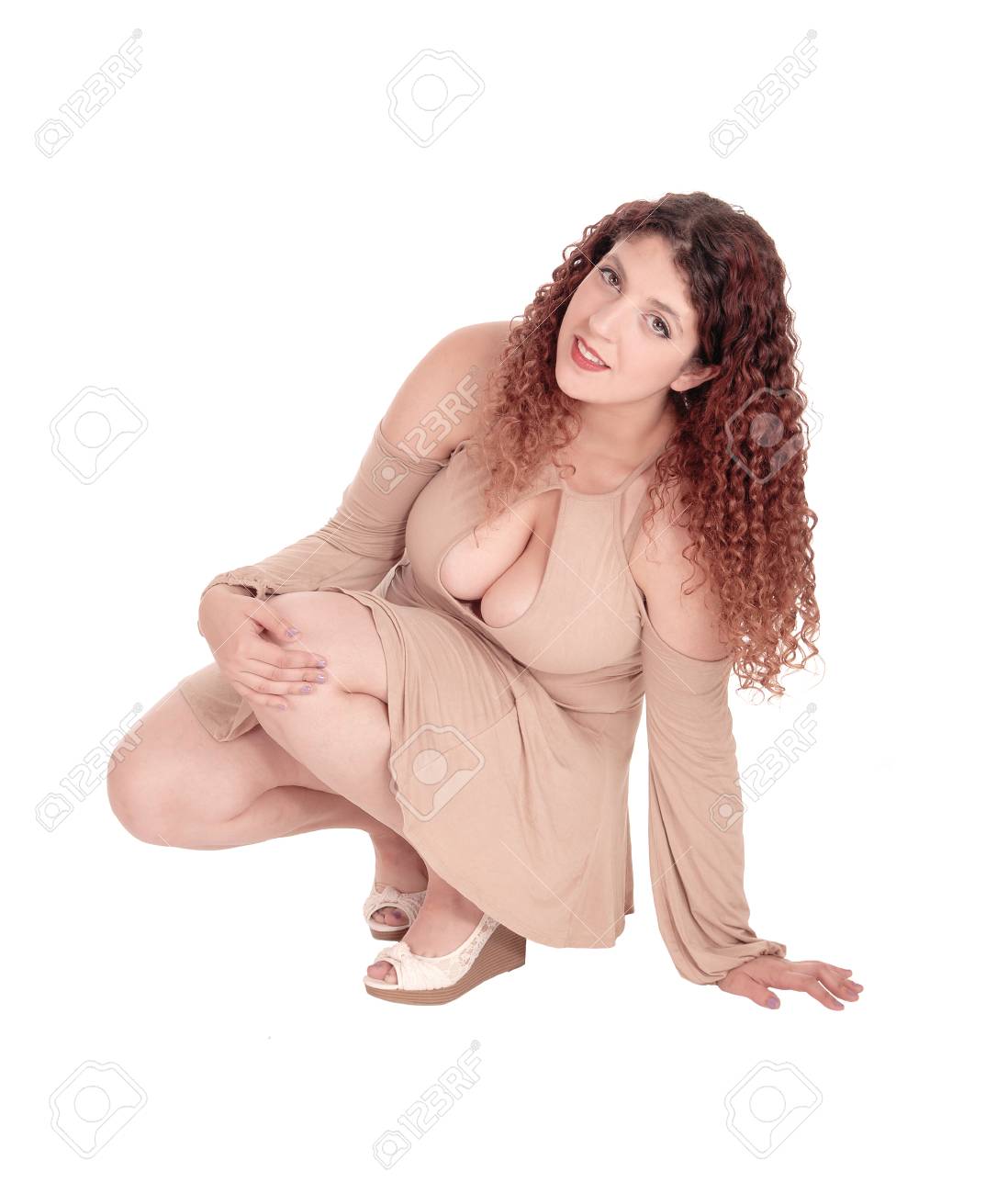 Horst PetzoldWoman With Big Breasts Crouching