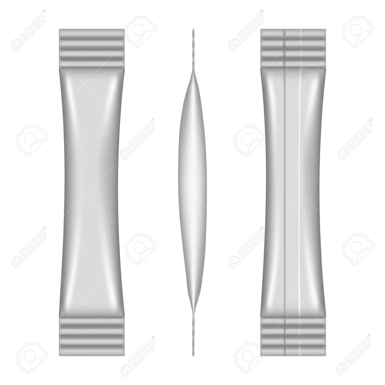 Download Realistic Blank Stick Sachet Isolated On White Background Vector Royalty Free Cliparts Vectors And Stock Illustration Image 139682413 PSD Mockup Templates
