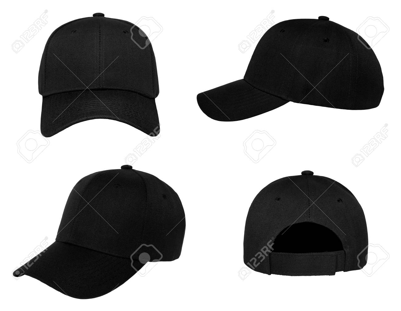black on black baseball cap