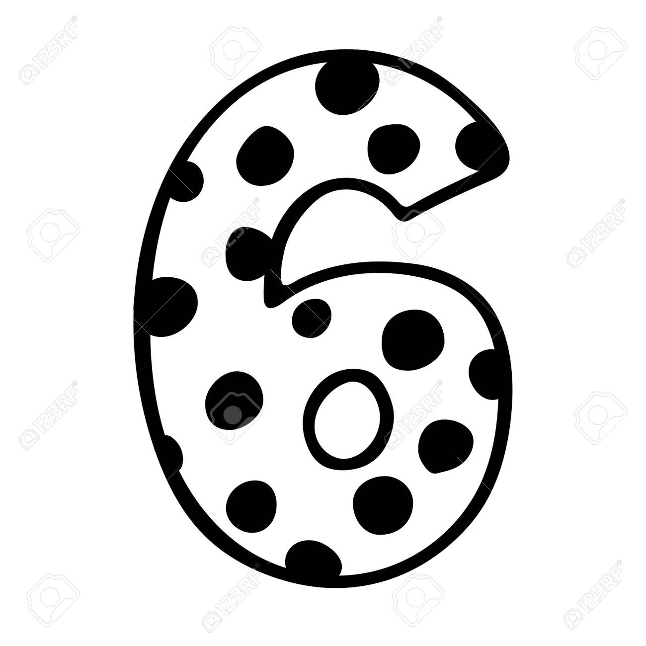 cute-number-6-hand-drawn-vector-six-with-polka-dot-design-for-6-years-baby-baby-party-decor-sticker-greeting-card-shirt-print-happy-birthday-anniversary-celebration-template-royalty-free-svg-cliparts for Free Printable Polka Dot Numbers Cute Number 6. Hand Drawn Vector Six With Polka Dot. Design For 6 Years Baby, Baby Party Decor, Sticker, Greeting Card, Shirt Print. Happy Birthday Anniversary Celebration Template. Royalty Free SVG, Cliparts, for Free Printable Polka Dot Numbers