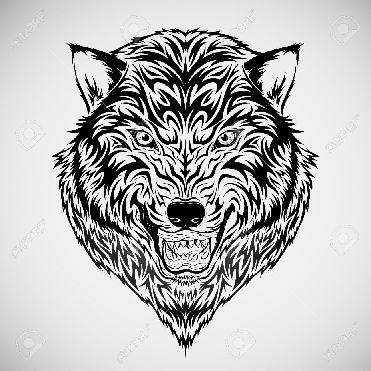 Wolf Head Tattoo Royalty Free Cliparts Vectors And Stock Illustration Image Wolf Head Tattoo Royalty Free Cliparts Vectors And Stock Illustration Image