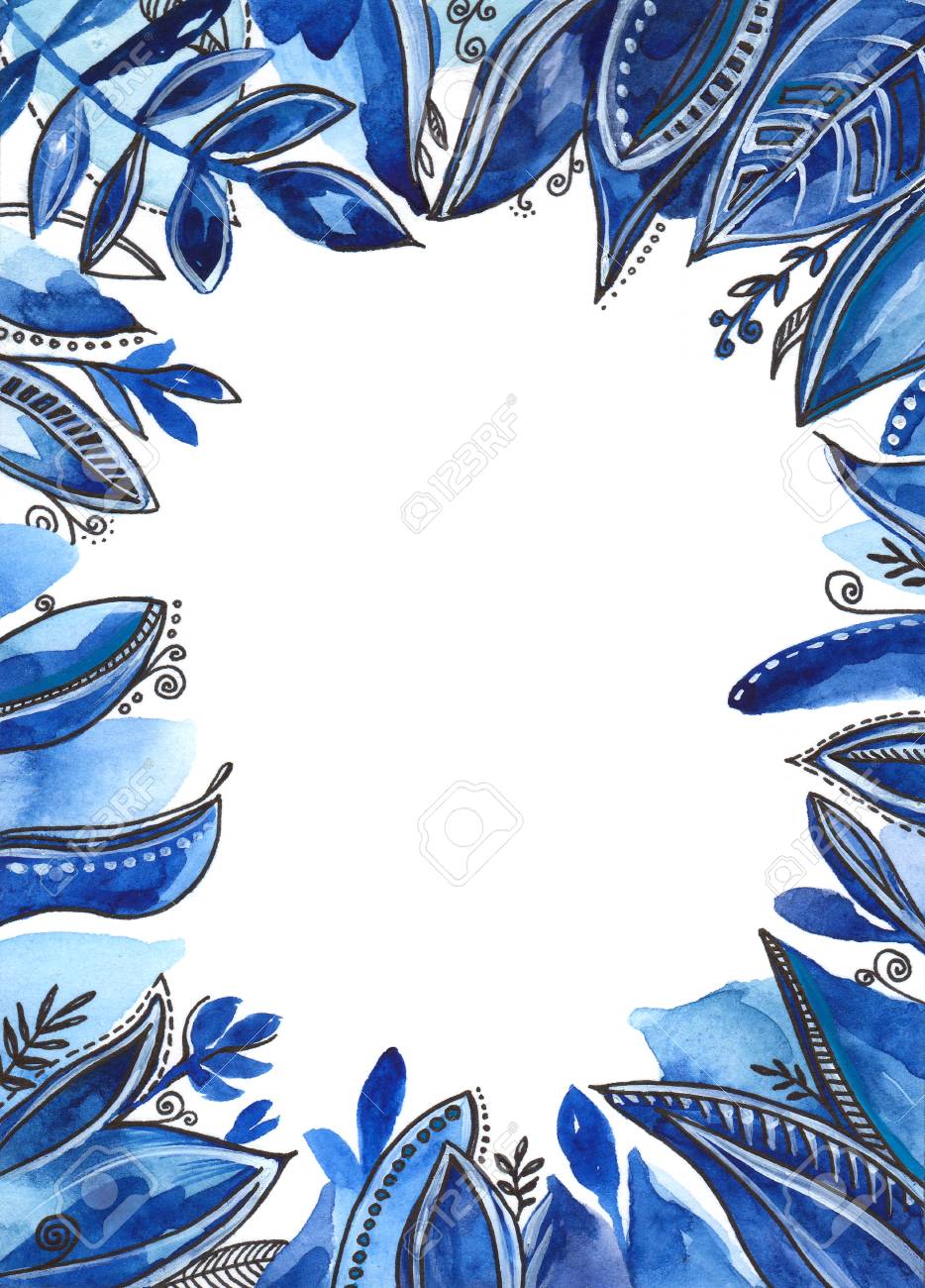 navy blue floral