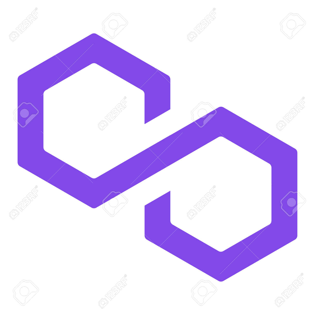 Polygon MATIC Token New Symbol Of The DeFi Project Cryptocurrency Logo,  Decentralized Finance Coin Icon Isolated On White Background. Vector  Illustration. Royalty Free SVG, Cliparts, Vectors, and Stock Illustration.  Image 170250697.