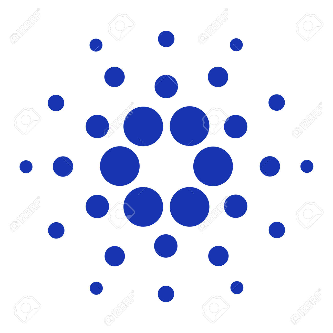 Cardano ADA Token Symbol Of The DeFi Project Cryptocurrency Logo,  Decentralized Finance Coin Icon Isolated On White Background. Vector  Illustration. Royalty Free SVG, Cliparts, Vectors, and Stock Illustration.  Image 170250706.