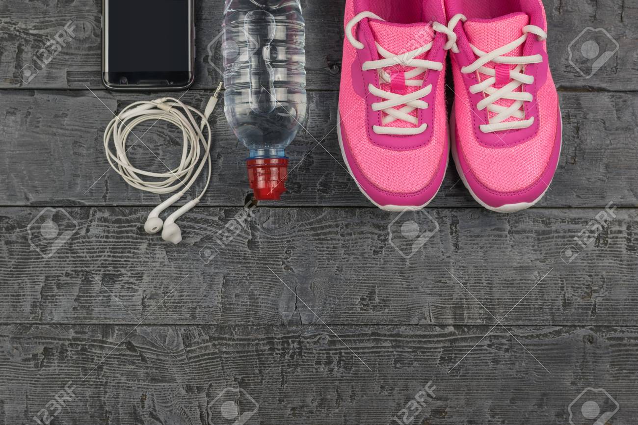 pink gym shoes