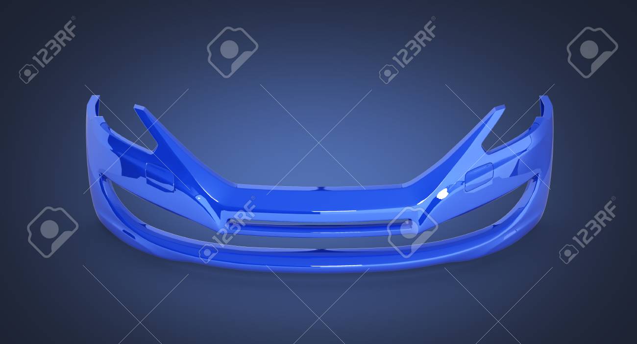 紺色へのグラデーションの車のフロント バンパー 3 D の背景 の写真素材 画像素材 Image