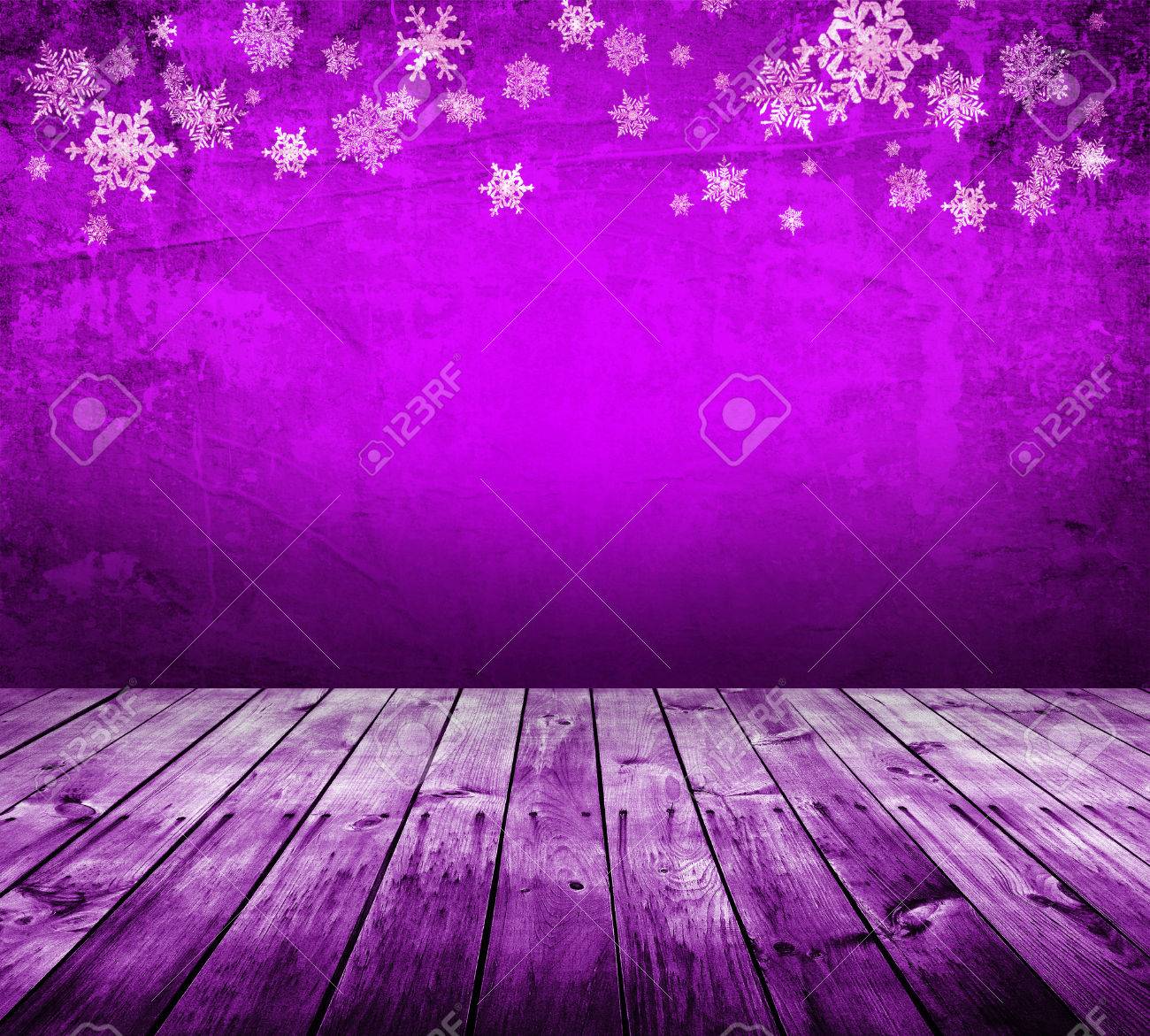 purple christmas background with snowflakes stock photo picture and