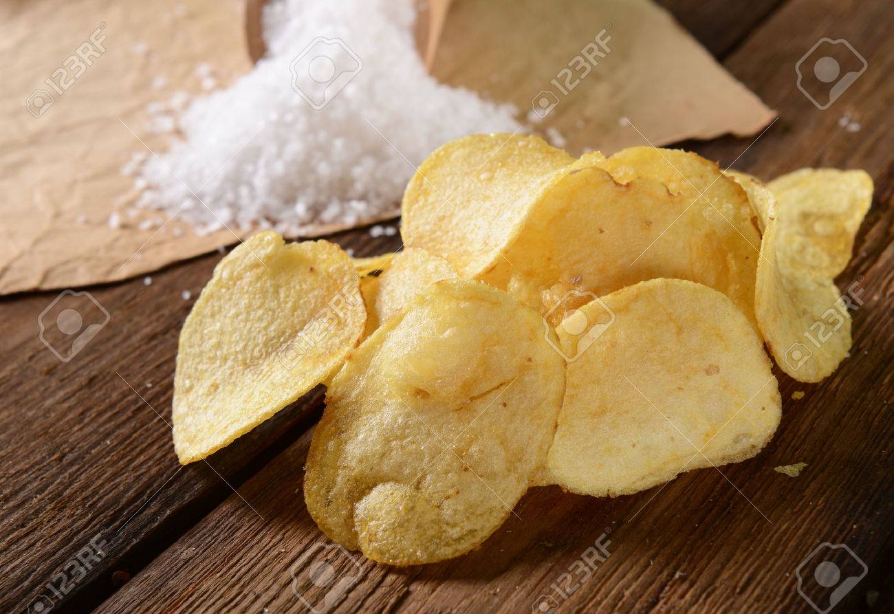 Potato chips with sea salt - 50166054 Potato chips with sea salt - 50166054