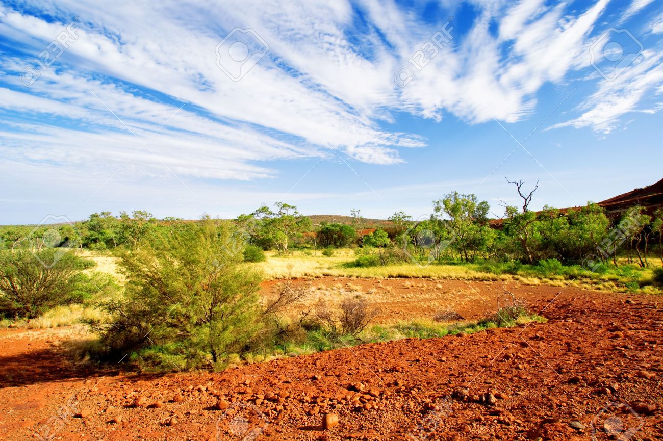 Australian Outback Landscape Stock Picture And Royalty Free Image. Image 4888801.