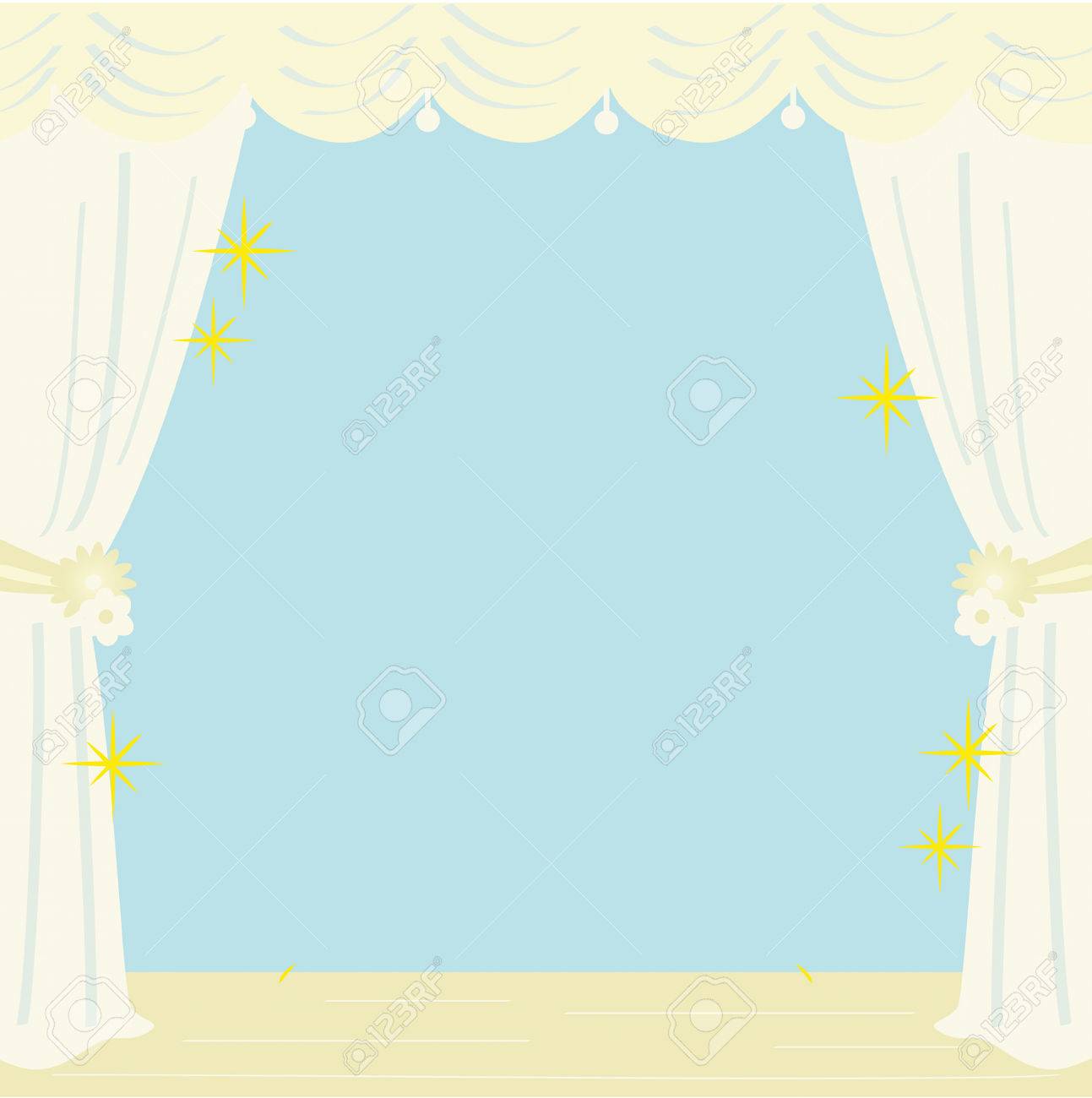 白いカーテンの背景イラスト のイラスト素材 ベクタ Image