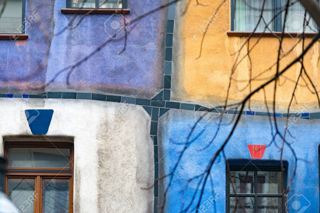 Details Von Hundertwasser Haus In Wien Osterreich