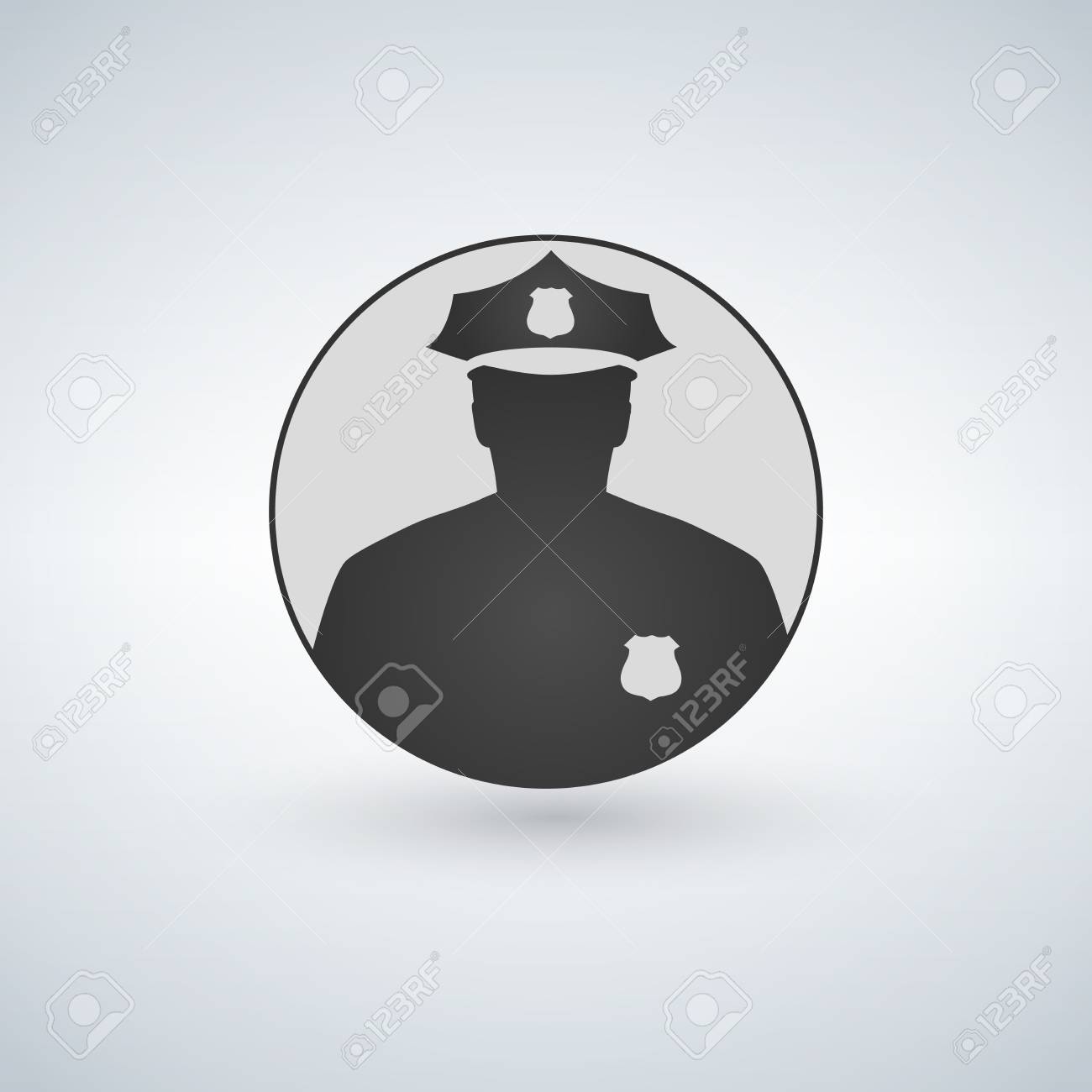 警察官アイコン のイラスト素材 ベクタ Image 警察官アイコン のイラスト素材 ベクタ Image