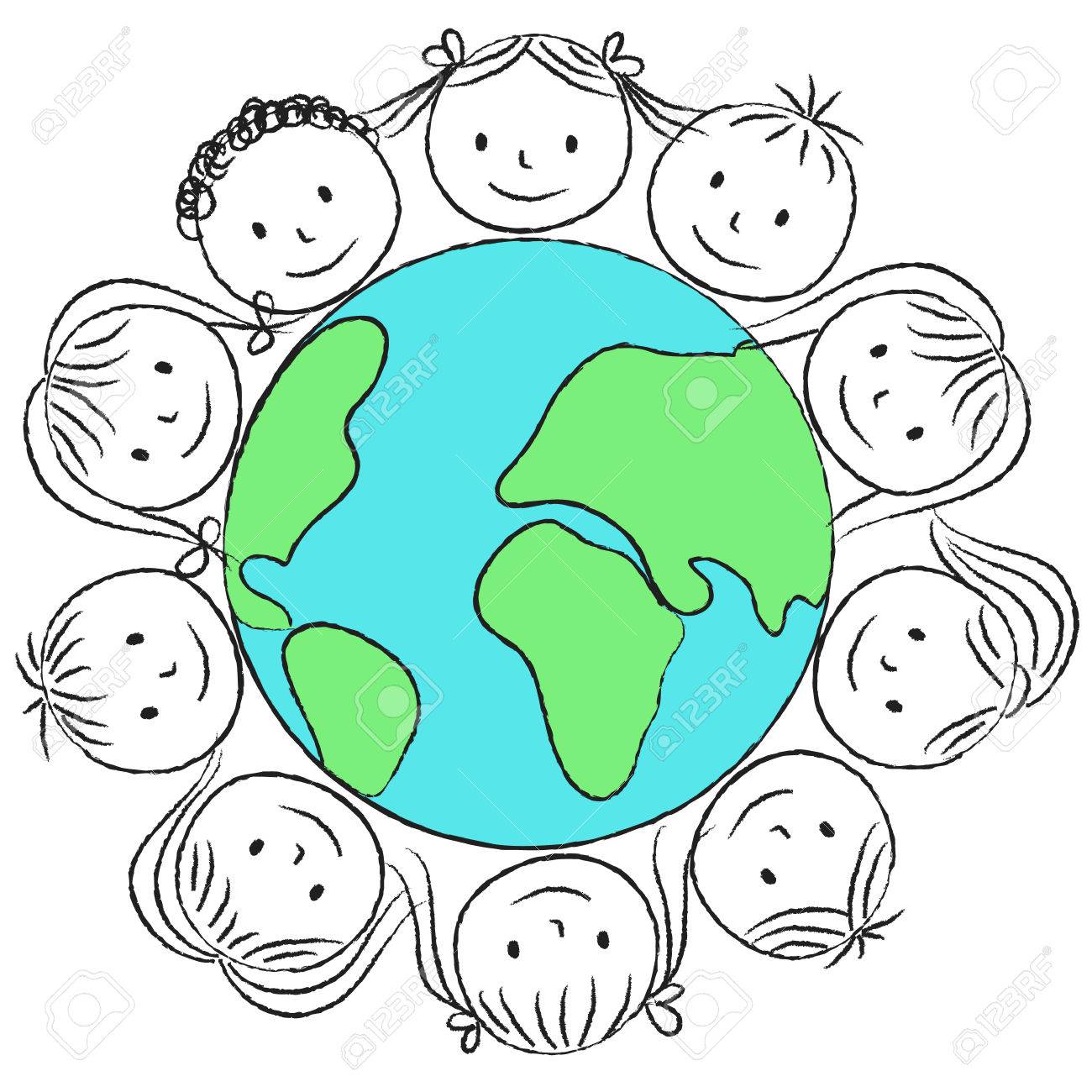 Illustration D Enfants Autour De La Planete Dessin A La Craie Clip Art Libres De Droits Vecteurs Et Illustration Image Illustration D Enfants Autour De La Planete Dessin A La Craie Clip Art Libres De Droits Vecteurs Et Illustration Image