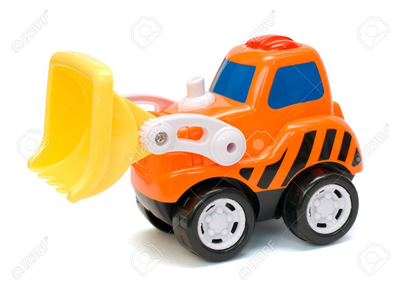 orange excavator toy