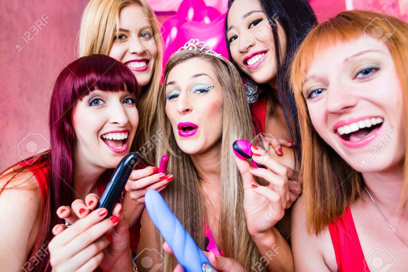 Women having bachelorette party with sex toys in night club Bachelorette Sex Toys - Women having bachelorette party with sex toys in night club