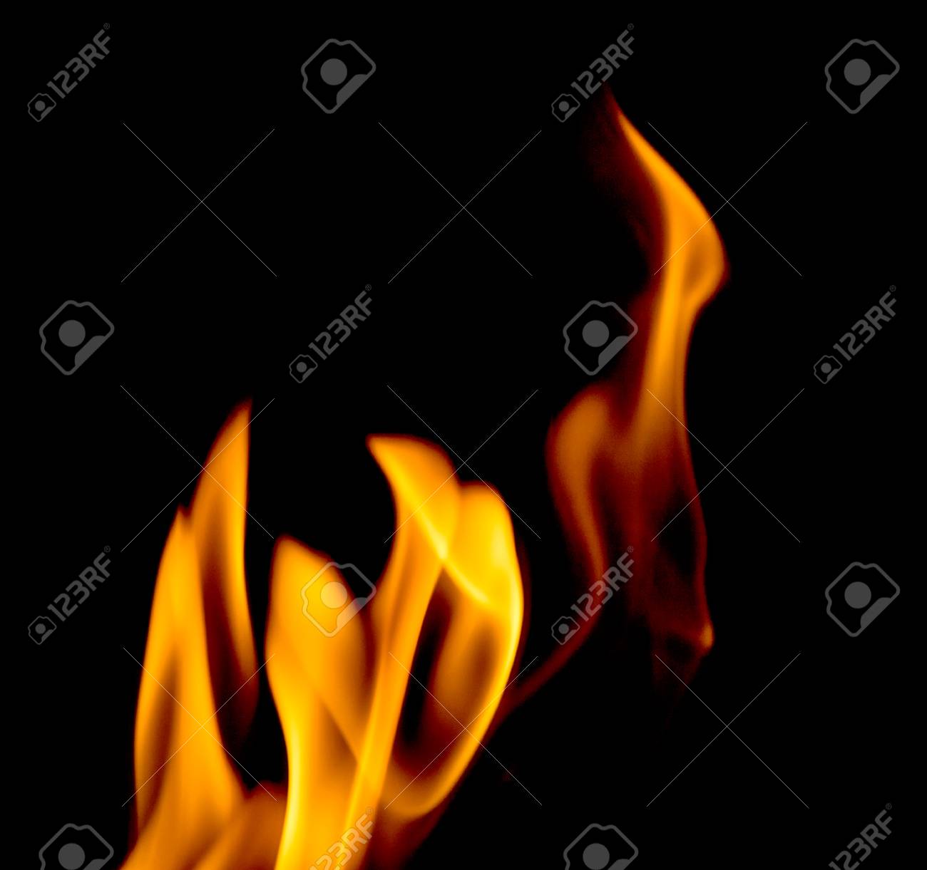 fire burns paper stock