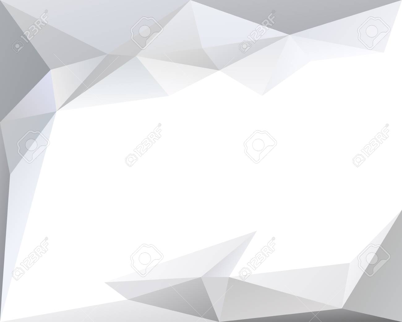 コピー スペース ベクター内の光と淡い色のテクスチャを持つ白いポリゴンの三角形のベクトルの背景のイラスト素材 ベクタ Image