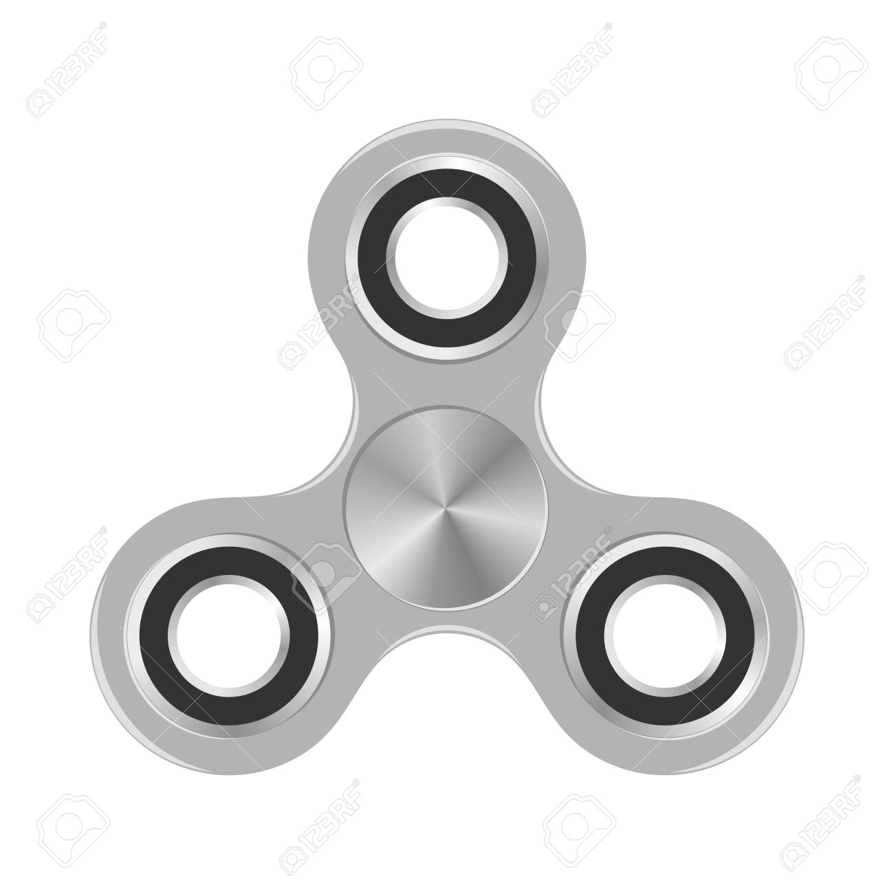 silver fidget spinner