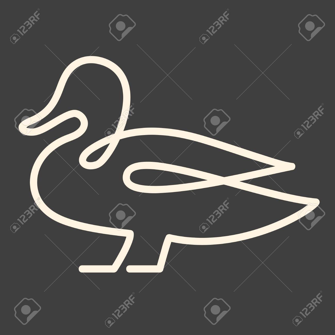 утка одной линией с кормом. гусь одной линией. уточка линией. утка одной линией. утка контур.