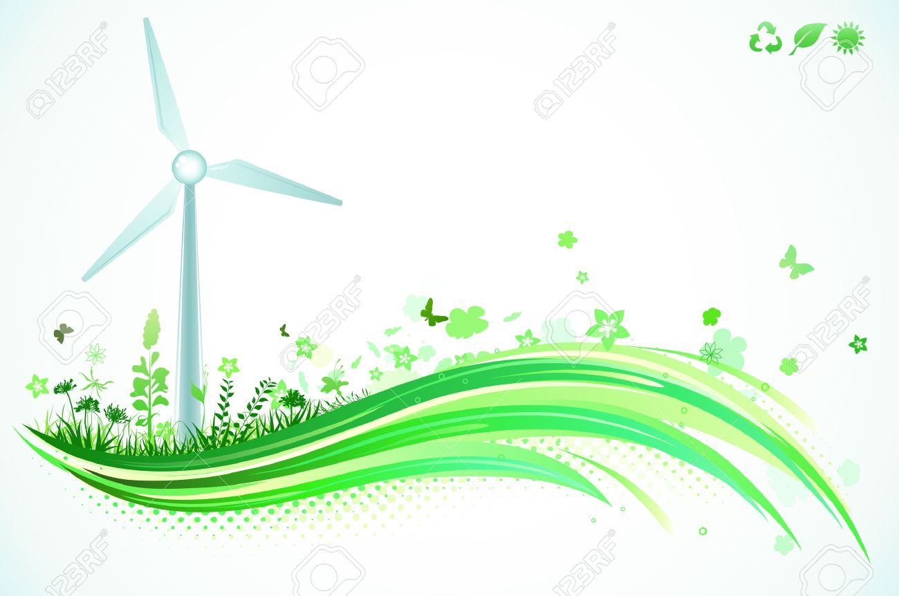 緑の環境の背景のベクトル イラストのイラスト素材 ベクタ Image